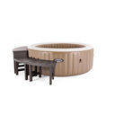 Hot Tub Bench Set – 4-Piece Curved Spa Seating (2 Medium + 2 Tall)