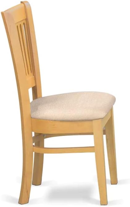 Dining Chairs with Linen Seat, Set of 2