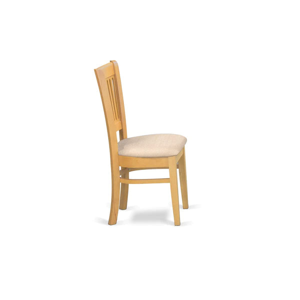 Dining Chairs with Linen Seat, Set of 2