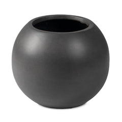 Round Sphere Charcoal Planter – Fiberstone Composite, Indoor & Outdoor