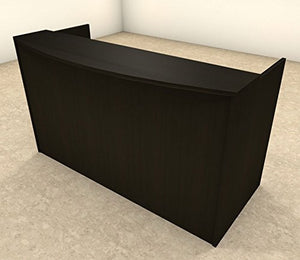 2-Piece Rectangular Office Reception Desk Set with Storage Cabinet