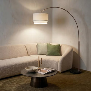 Arc Floor Lamp with Marble Base
