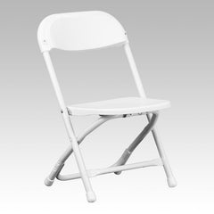 Kids Folding Plastic Chair with Steel Frame – Set of 4