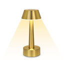 UMEXUS 8.8'' Cordless Small Table Lamp for Bar Restaurant, Rechargeable Battery Operated Touch Lamps, Gold 3-Way Dimmable LED Metal Portable Bedside Mini Night Light for Bedroom Outdoor, Home Decor
