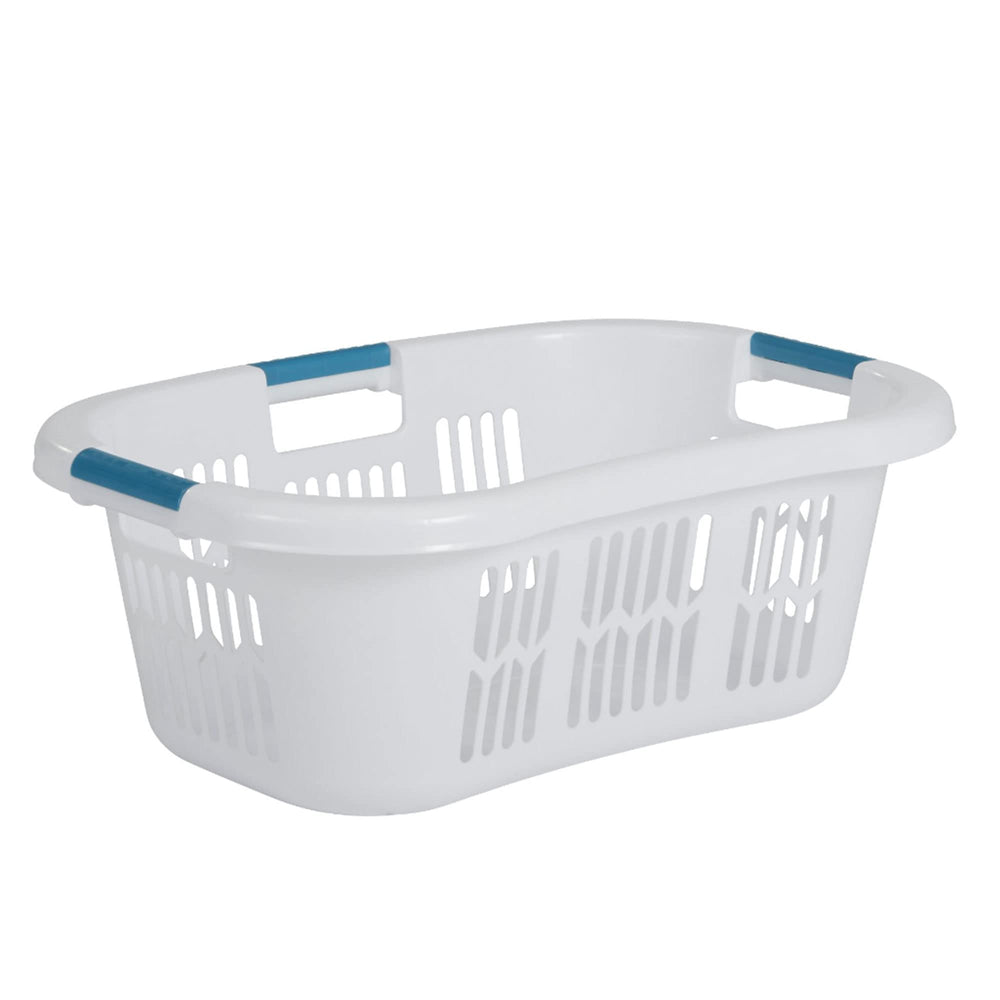 Small Hip-Hugger Laundry Basket 2.1 Bushel with Carrying Handles