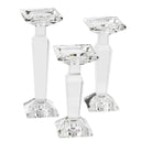 Crystal Candelabra Set — Dual-Purpose Pillar & Taper Candle Holder