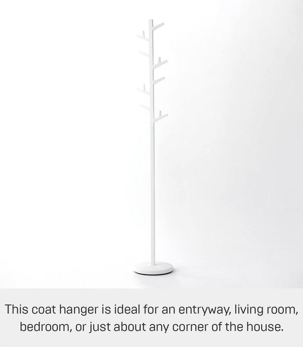 Slim Freestanding Coat Rack with Adjustable Branches