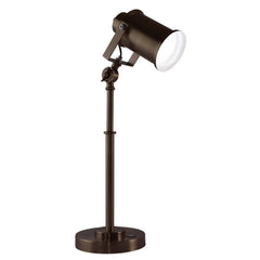 LED Desk Lamp with USB Charging Port & Adjustable Height
