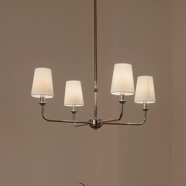 4-Light Mini Chandelier – Metal Ceiling Light Fixture