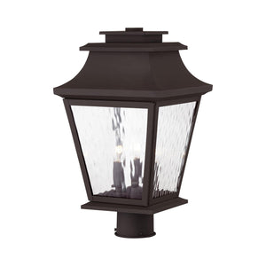 Hathaway 3-Light Outdoor Post Lantern – Bronze