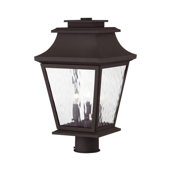 Hathaway 3-Light Outdoor Post Lantern – Bronze