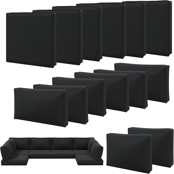 14-Piece Outdoor Patio Cushion Covers Set