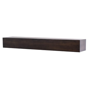Floating Wood Fireplace Mantel Shelf with Hidden Storage