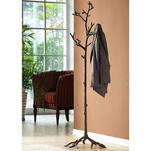 Bronze Cast Aluminum Lovebird Coat Rack