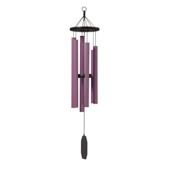 41-Inch Handcrafted Wind Chime Purple