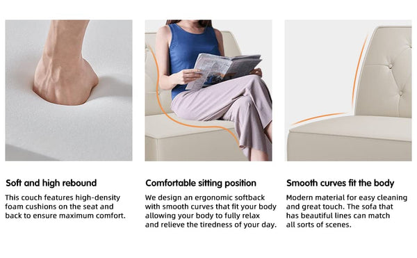 Button Tufted Loveseat Settee – Faux Leather Upholstered 2-Seat Sofa Bench