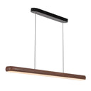 47" Wood Grain Linear Pendant Light