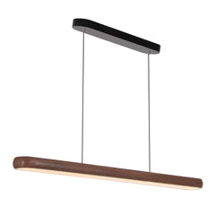 47" Wood Grain Linear Pendant Light