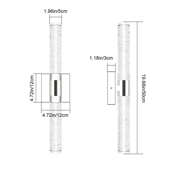 Crystal LED Bathroom Vanity Wall Sconce