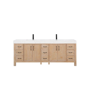 84" Free Standing Double Basin Vanity Set