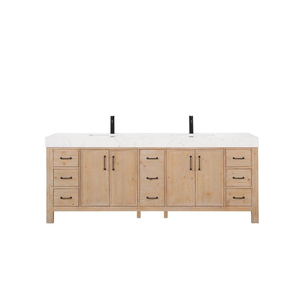 84" Free Standing Double Basin Vanity Set
