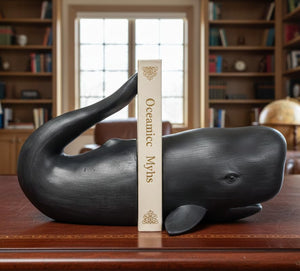 Whale Nautical Bookends