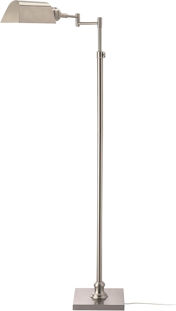 Pharmacy Floor Lamp with Swing Arm & Full-Range Dimming