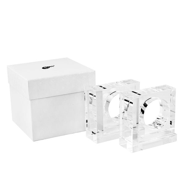 Crystal Bookends Square – 1 Pair
