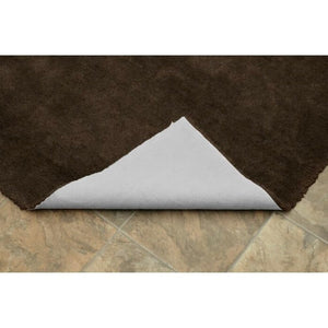Large Rectangular Bathroom Rug – Chocolate Brown