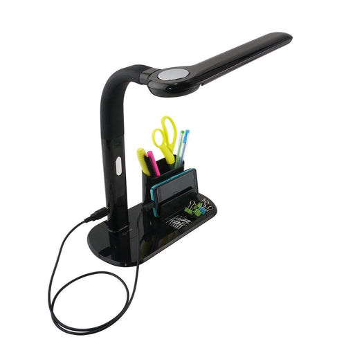 LED Pivoting Bankers Lamp with USB Charging Port