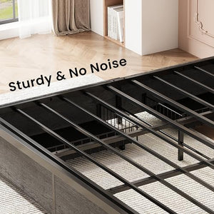 King Size Storage Bed Frame with Charging Headboard