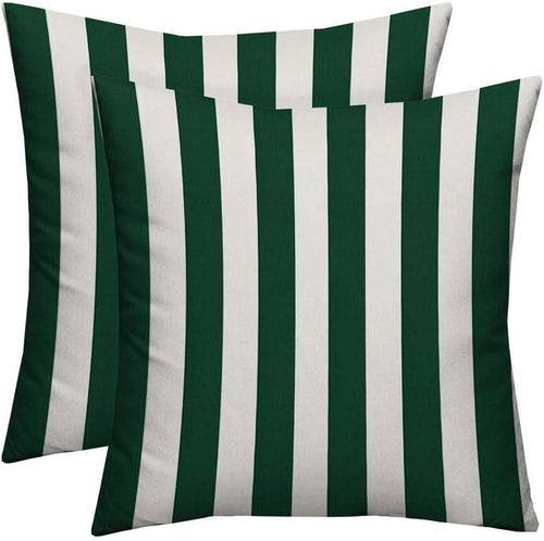 Outdoor Square Throw Pillows Set of 2 – 20"x20" All-Weather Spun Polyester