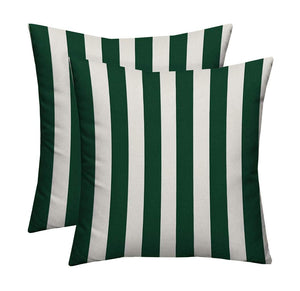 Outdoor Square Throw Pillows Set of 2 – 20"x20" All-Weather Spun Polyester
