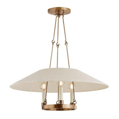 3-Light Chandelier – Patina Brass Finish