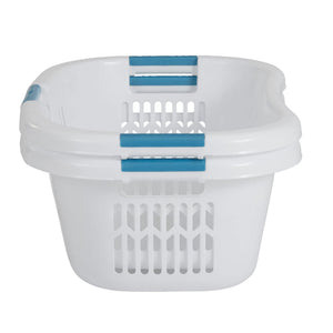 Small Hip-Hugger Laundry Basket 2.1 Bushel with Carrying Handles