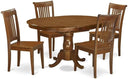 7-Piece Oval Dining Table Set with 6 Upholstered Chairs