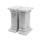 Marble Bookends Set – Hand Carved, Polished Stone with Non-Slip Base