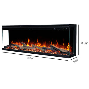3-Sided Smart Electric Fireplace