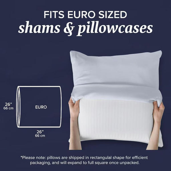Euro Pillow Inserts Set of 2 – Down Alternative Throw Pillow Inserts