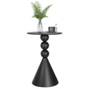 Round Metal Accent Side Table
