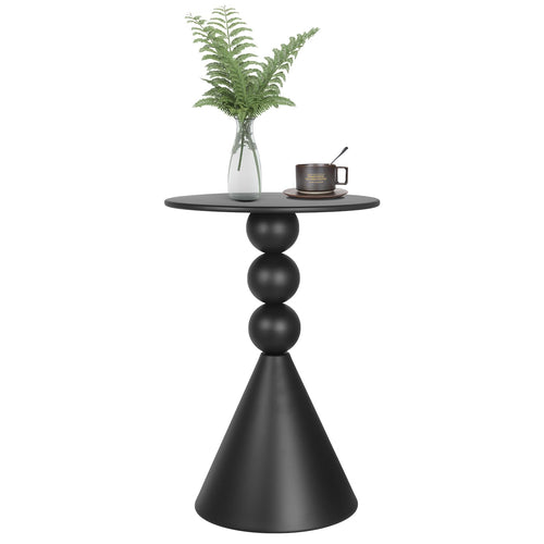 Round Metal Accent Side Table