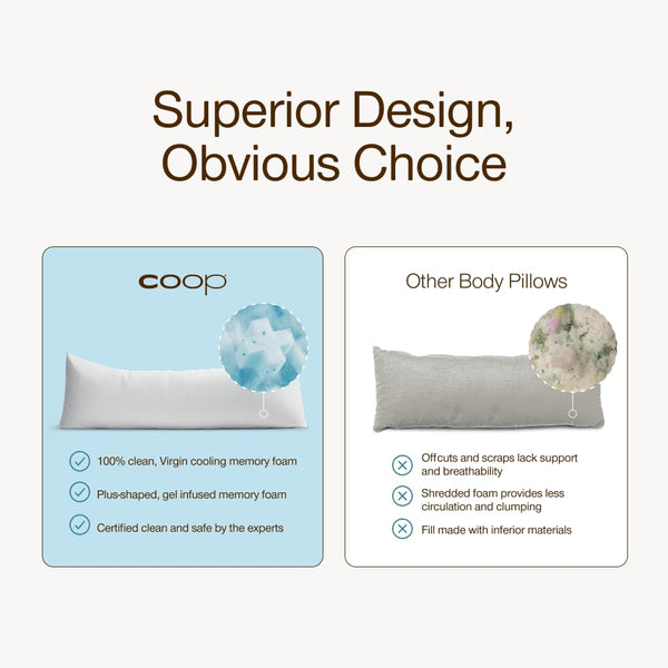 Cooling Adjustable Body Pillow 18x52