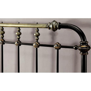 Metal Spindle Bed Frame with Headboard and Footboard