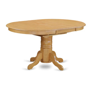 Oval Dining Table Set with Butterfly Leaf & Wood Chairs