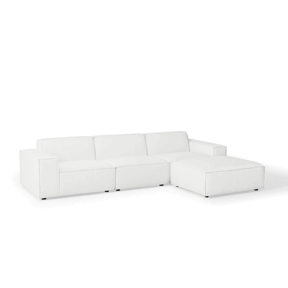 4-Piece Upholstered Sectional Sofa