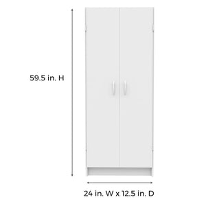 Pantry Cabinet with 2 Doors & Adjustable Shelves — Kitchen, Laundry & Utility Storage