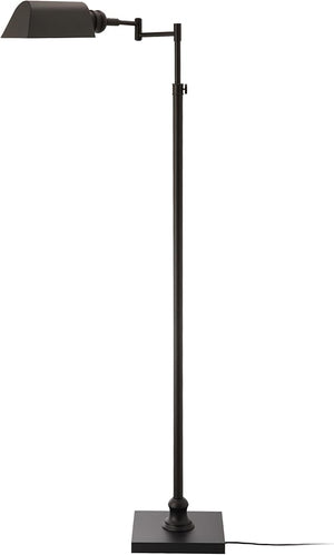 Pharmacy Floor Lamp with Swing Arm & Full-Range Dimming