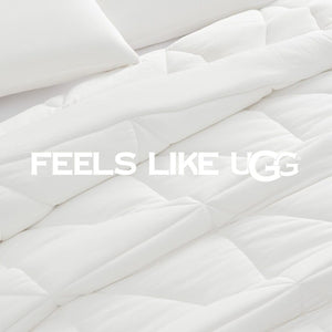 Reversible Comforter Set with Down Alternative Fill & Pillow Shams