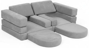 10-Piece Modular Kids Play Couch