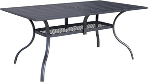 Outdoor Patio Dining Table with Umbrella Hole